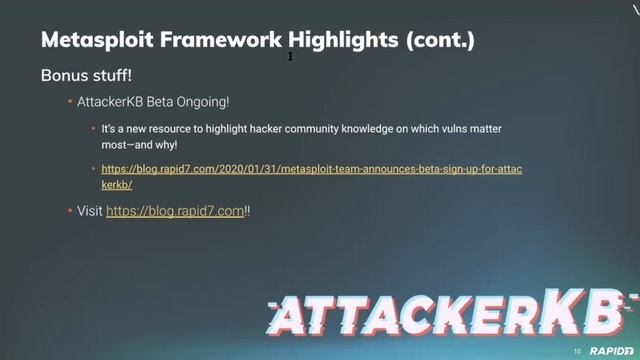 Metasploit Demo Meeting 2020-04-07