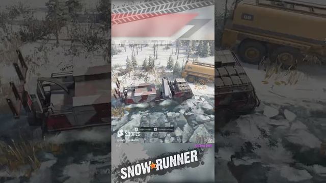 SnowRunner Друг всегда протянет трос если ты залез по нос #levsha #gaming SnowRunner. #shorts