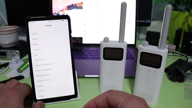 Xiaomi mijia Walkie Talkie  английский язык в РАЦИЯХ СЯОМИ