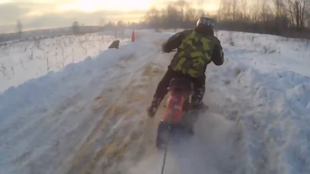 Скийоринг  Мочище 07 12 2014