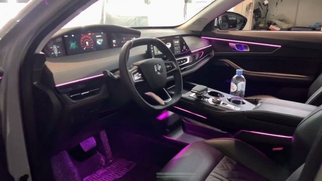 Changan UNi-K / Чанган Юникей - поставили светодиодную Ambient Light контурную атмосферную подсветк
