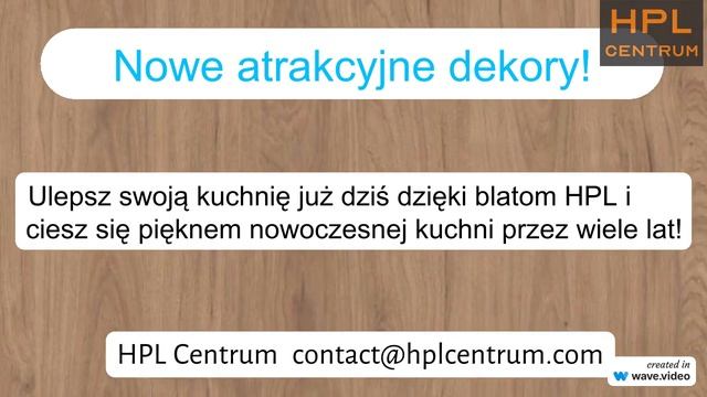 Nowa kuchnia z blatami HPL  Dlaczego nie! HPL Centrum