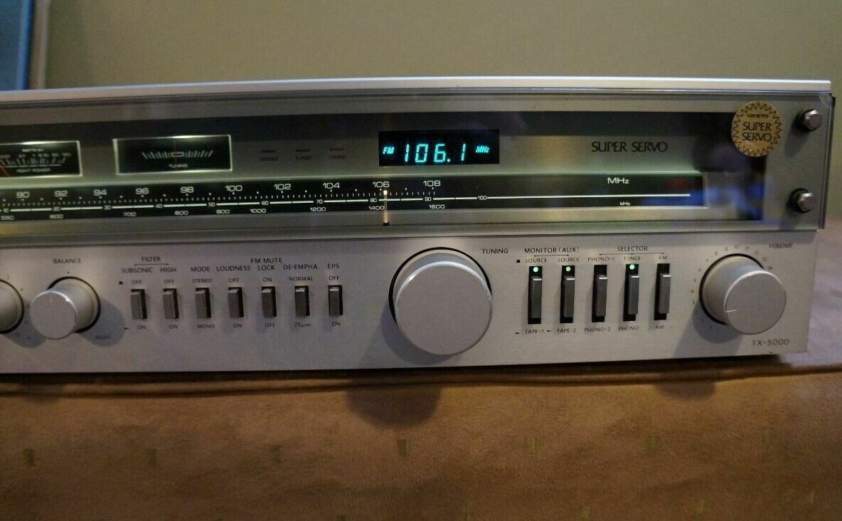 Усилитель приемника VTG RARE Onkyo TX-5000 AMP-Год выпуска 1980-Сделано в Японии