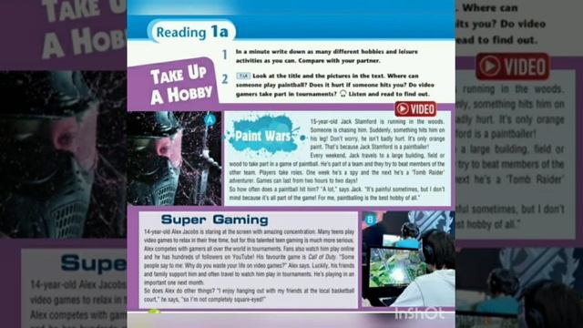 Discussion about hobbies and leisure activities, 7th grade