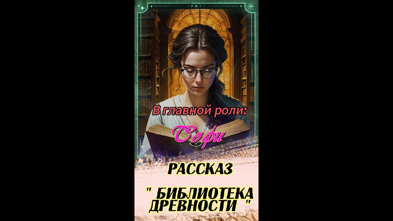 Рассказ " Библиотека Древних " В Главной роли:  София