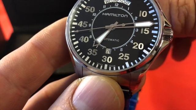 Обзор часов Hamilton Pilot Day Date Black dial
