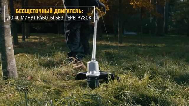Аккумуляторный триммер (электрокоса) DEWALT DCMST561P1, захват 36см, 18В XR