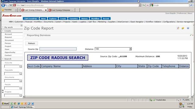 Zip Code Search