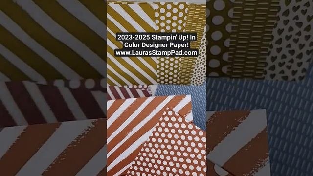 NEW Stampin' Up! 2023-2025 In Color Paper Pack Reveal - Laura's Stamp Pad #stampinup #craft