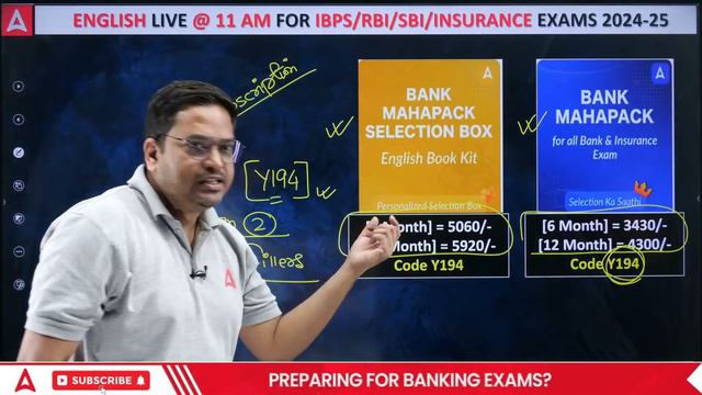 MISSION IBPS/ SBI/RBI 2024 | Fillers for Bank Exams | By Santosh Ray