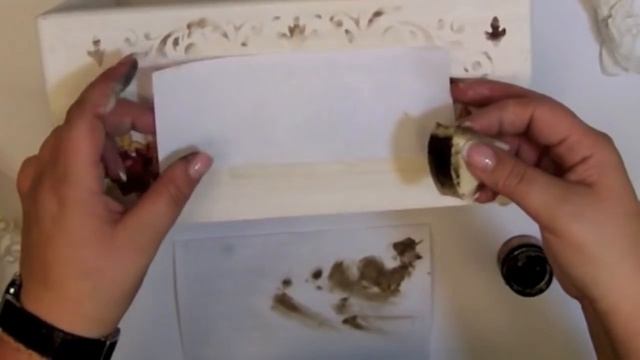Decoupage krok po kroku - skrzynka z aniołkami