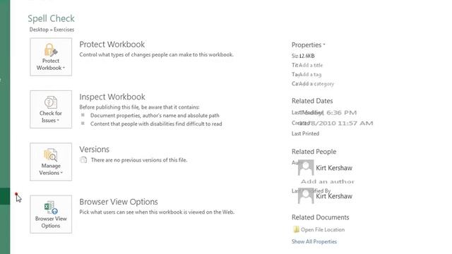 Excel 2013: Check Spelling with Spell Check