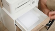 Homcom Bureau Informatique Multi-Rangements Beige