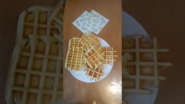 Домашние венские вафли. Готовила сама