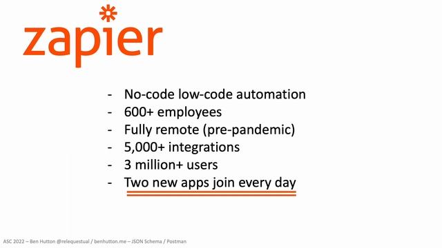 JSON Schema In Production - You Can Use It Today - Ben Hutton, Postman