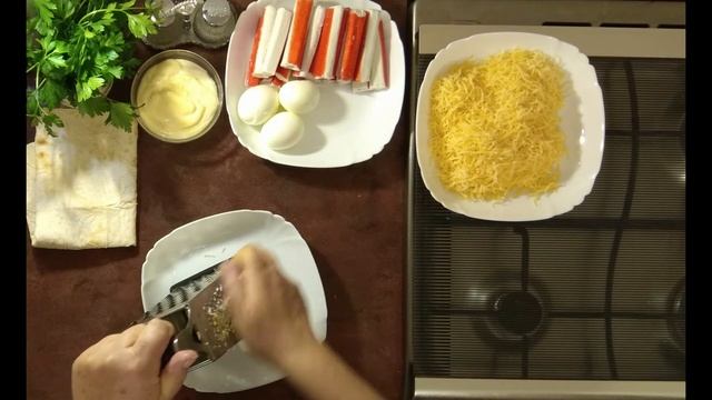 Закуска из лаваша. Рулет из лаваша.Lavash snack. Lavash roll - Дар Еда.