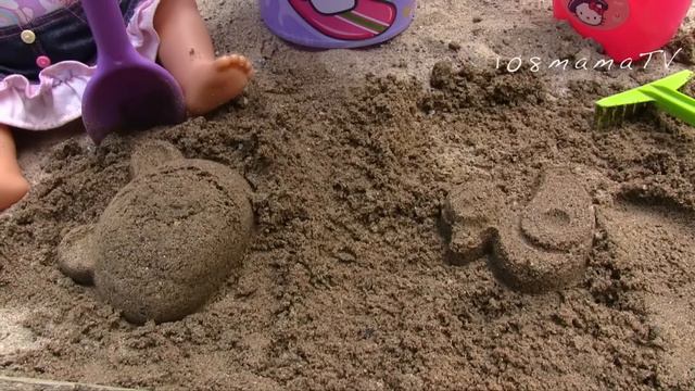 Кукла Играет в Песочнице Мультик Детский Парк Игрушки для Песка  108mamatv