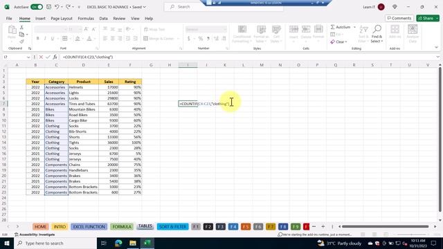 12.Mastering Excel: Unlock the Power of Countif, Sumif, and Averageif