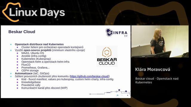 Beskar cloud - Openstack nad Kubernetes (Klára Moravcová)