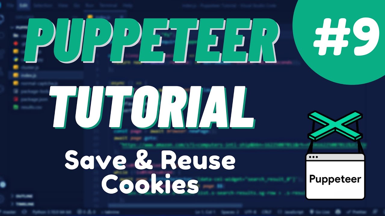Урок №9 по Nodejs Puppeteer - Сохранение и повторное использование файлов cookie