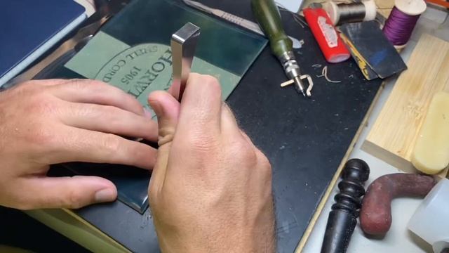 Handmade shell cordovan notebook cover