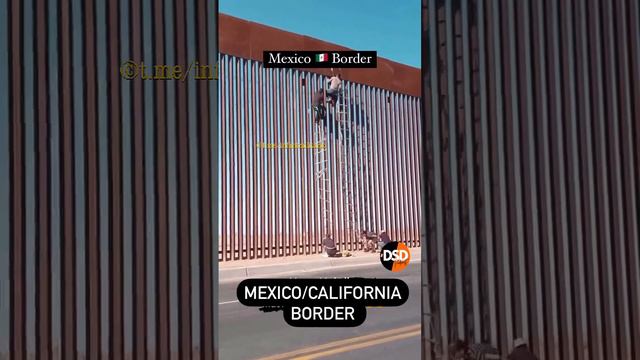 Стена на границе США и Мексики умелым людям не помеха