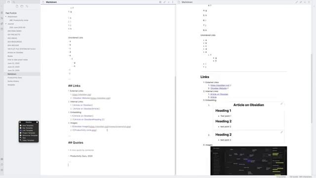 Obsidian Basics: Markdown / How to format your Notes