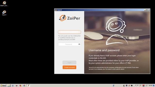 [SW] Zoiper - 5.2.28: Set-Up