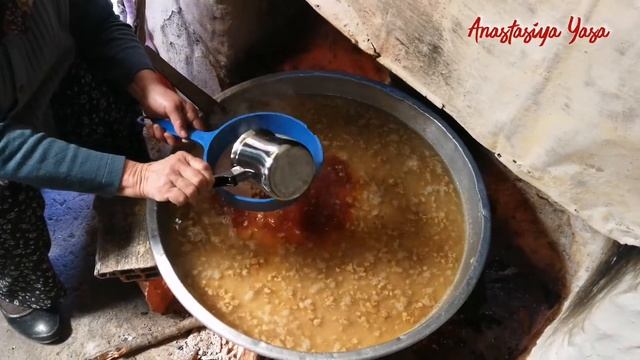 ПОМИНКИ у турков в деревнихалва из манкиirmik helvası