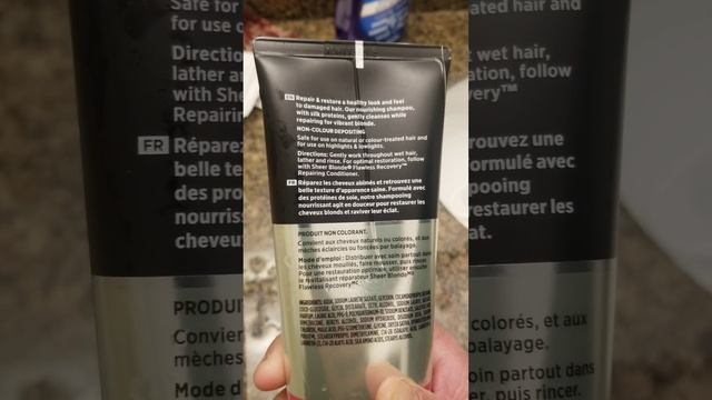 JOHN FRIEDA Sheer Blonde Flawless  Recovery Shampoo and Conditioner for my natural blonde hair
