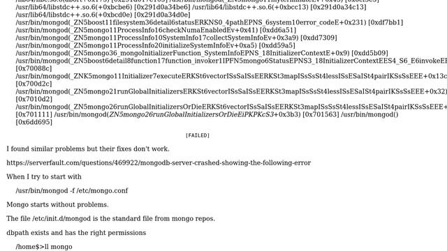 DevOps & SysAdmins: mongo server does not start on Centos 6.4