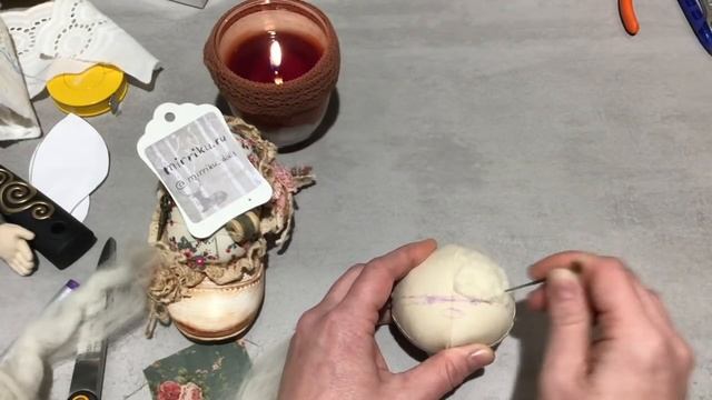 Урок 5. Заключительный. Голова и наряд (платьице, фартучек и шапочка).