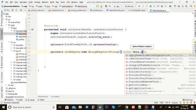 Firebase phone authentication android studio | android studio phone otp verification