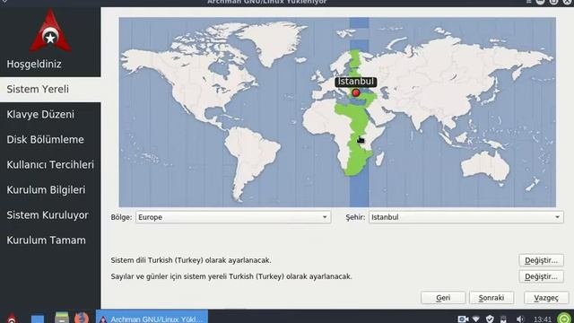 Archman Linux Xfce-2018.03 Kurulum ve Tanıtım (Installation and promotion)
