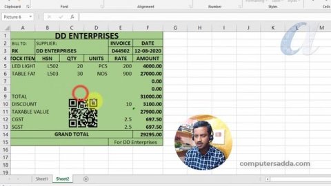 How to Create " Bar Codes & QR Codes " in Ms-Excel Telugu || Computersadda.com