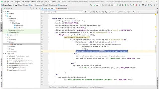 Java - HOW TO IMPLEMENT SINGLE IN APP SUBSCRIPTION IN ANDROID