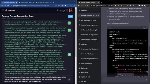 GPT-4 Reverse Prompt Engineering Code - Better Than ChatGPT 3.5?