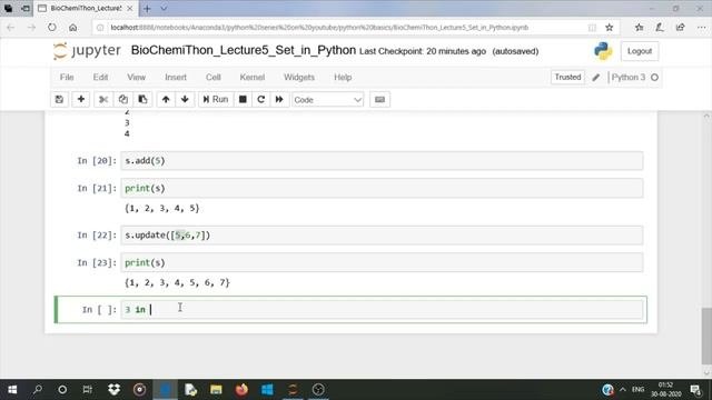 Python Tutorial in Hindi for Beginners  Lecture 6  Set in Python