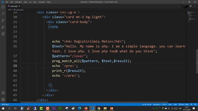 PHP Ders 59 Düzenli İfadeler 4
