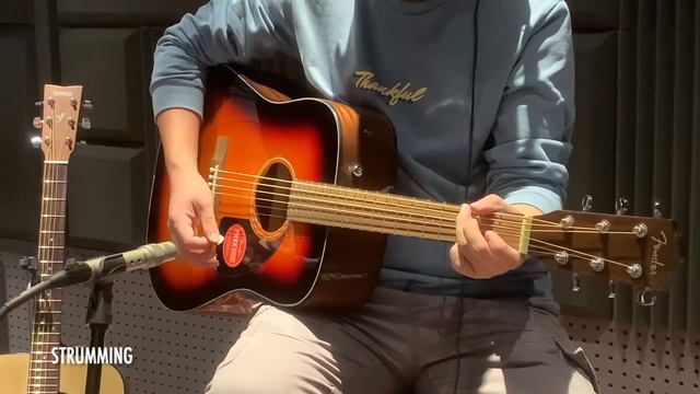 FENDER CD-60V3 Sound test (No effect!)