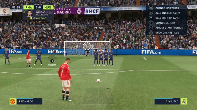 cristiano ronaldo free kick fifa 22