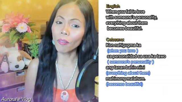 Cebuano Sweet Words Phrases and Endearment Bisaya Tutorial with Aurora