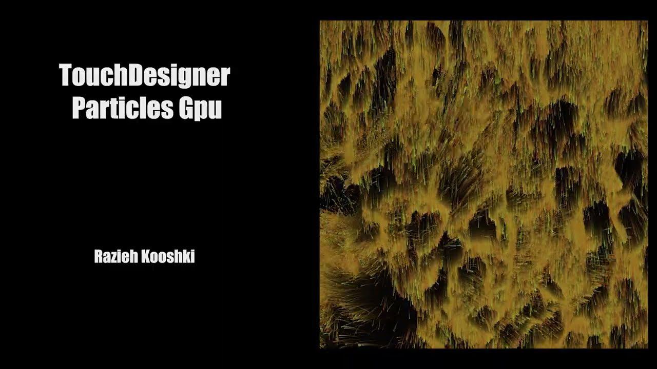 Touchdesigner/ Particles Gpu - Optical flow