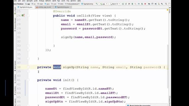 How to set Fire base java file in Android Studio [9th part of project] Bangla tutorial, Part 80