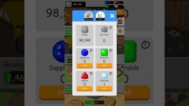 Rock collecter a clicker game