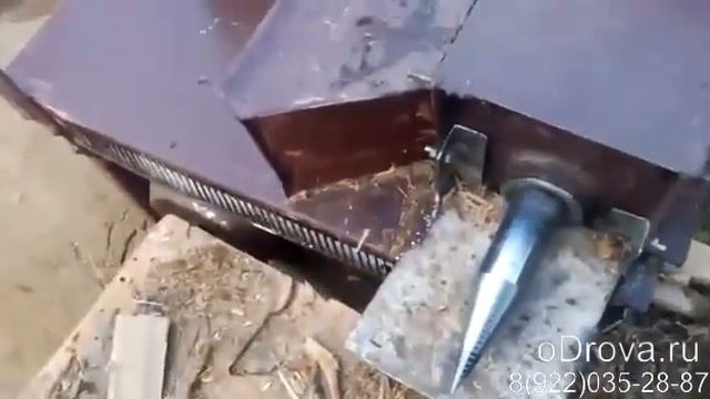 Самодельный дровокол и измельчитель веток | Описание конструкции