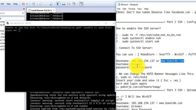 Bitnami LAMP VM [ Linux Local Server ] Walkthrough
