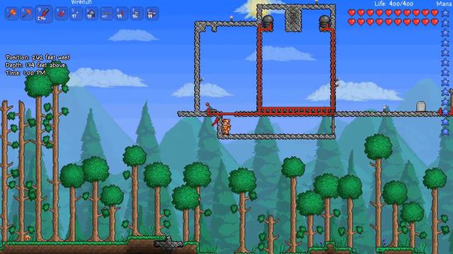 Terraria 1.1 - How to make a Slime factory to support the Flamethrower! + Introduction to Wire