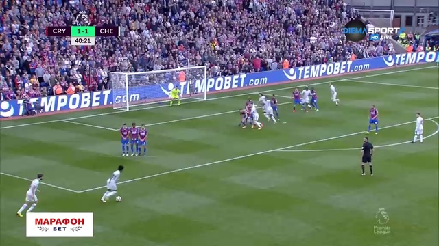 КРИСТАЛ ПЭЛАС-ЧЕЛСИ 2-1 ОБЗОР МАТЧА. ЧЕМПИОНАТ АНГЛИИ 14.10.2017
