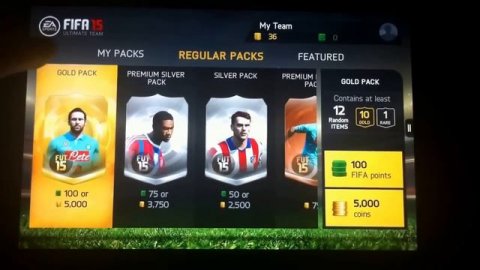 Fifa 15 Ultimate Team IOS/Android (pack opening)